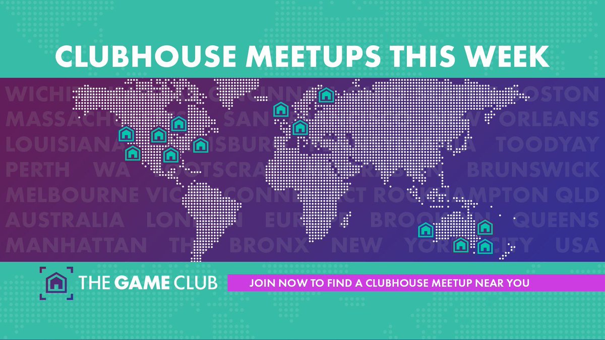 Over 20 Clubhouses from 5 countries will Meetup in person and online this week - come join us, meet new people, find your friends!