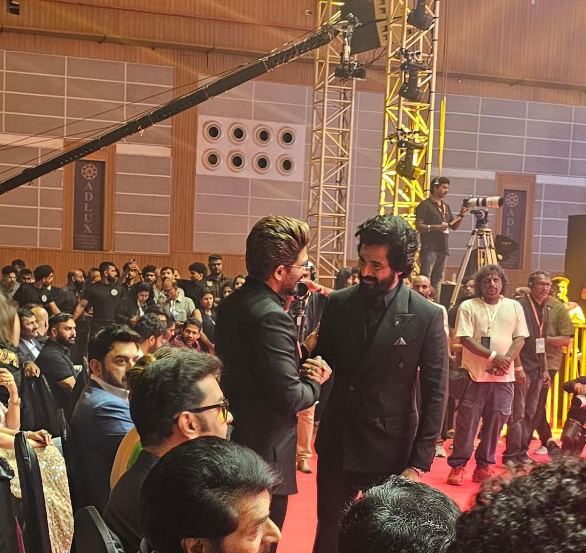 SK and Allu Arjun at #FilmFare 📸