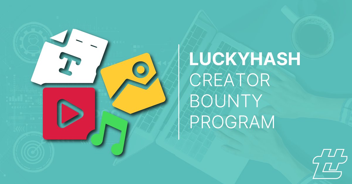 📢 Our Creator Bounty Program is LIVE! 

We're looking for the best short-form videos featuring LuckyHash!
✅ Tutorials &amp; Explainers
✅ Winning Moments
✅ Anything Creative   

🏆 Prizes paid out in LuckyHash Scratchers! 

Join the Discord for a complete set of rules, prizes, and