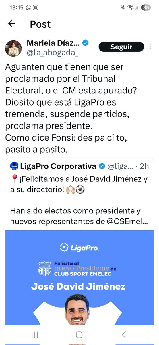 Q mujercita para mas sufridora aparte d Loka,pero el dolor d esta tipa es tener alado a un Gran Emelecista d marido jajajjajaja q salada esta loka