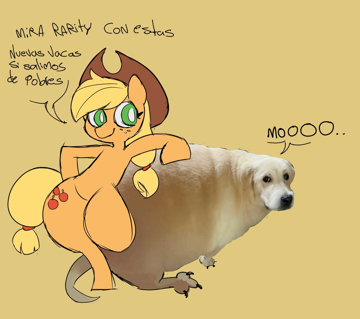 thedaizuky's tweet photo. yee applejack xd https://t.co/ByrLwN5lx9