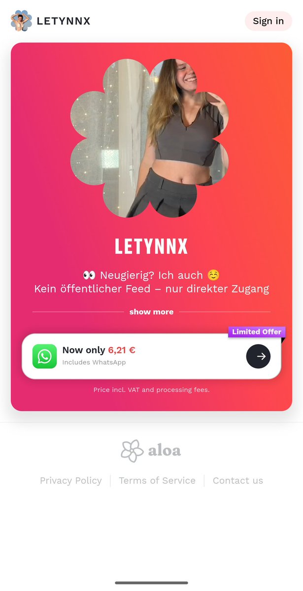 Da kommt die nächste müll Platform wo sie sagt "ich schriebe wirklich persönlich mit euch" <a href="/RobBubble/">RobBubble</a> #fanblast #scam