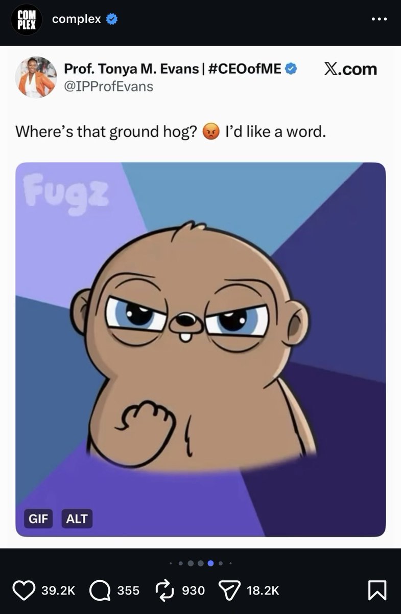 .<a href="/FugzOfficial/">Fugz</a> casually making it into a <a href="/Complex/">Complex</a> post on Instagram.

10.7m followers, sharing our IP. Slowly creeping into the mindshare of many.

Fugz 🏕️