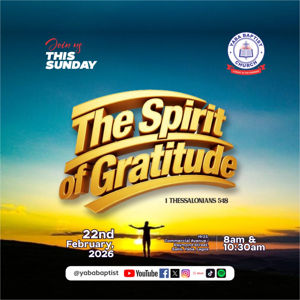 Yaba Baptist Church tweet media