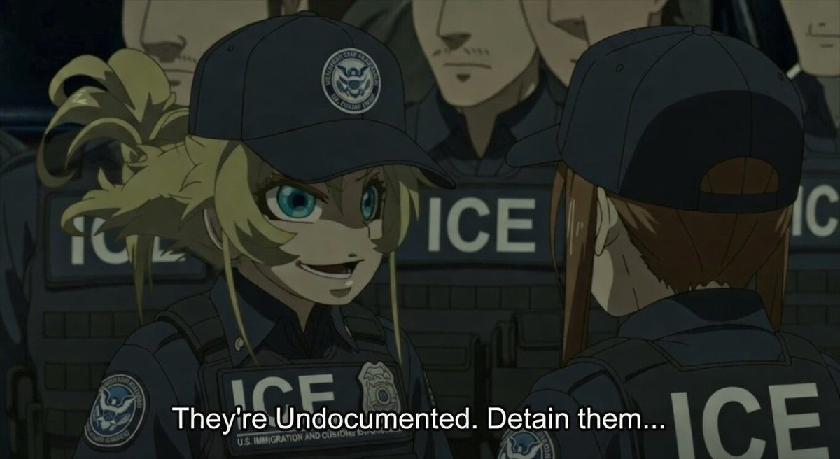 ApexImperialist's tweet photo. #YoujoSenki x ICE: Tanya Degurechaff HATES the undocumented. https://t.co/5rx8HFgD08