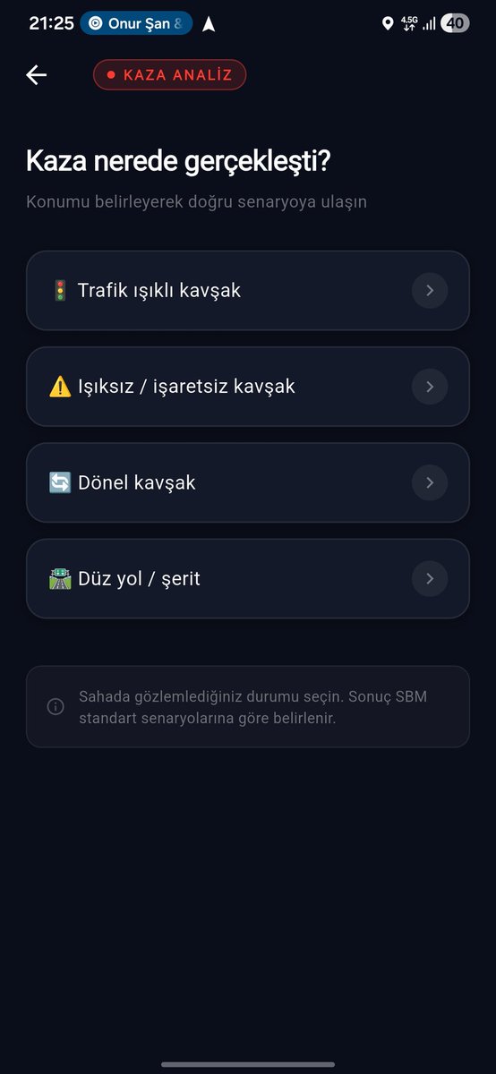 Turkenyazilim's tweet photo. Yeni Araç: Kaza Analiz bölümünde sık karşılaşılan kaza durumlarını soru cevap şeklinde irdeleyebilir kusur konusunda yardımda bulunabilir. Geliştirme aşamasında devamı gelecektir. https://t.co/ffkazKs1Em