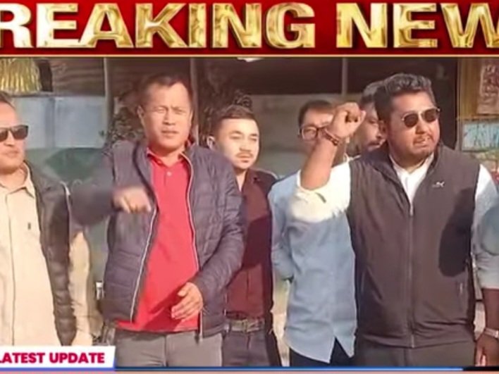 L_Dilipkumar1's tweet photo. Congress during the India AI Impact Summit 2026 in New Delhi are deeply condemnable. We BJYM Manipur member strongly condemn this anti-national, irresponsible, and disgraceful act. #Shameful_on_Congress! https://t.co/1Ro85HZWZL