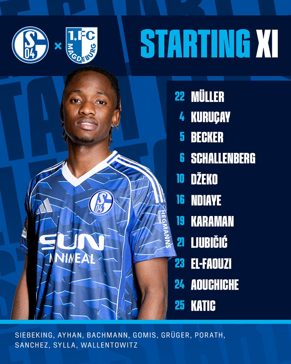 Your Royal Blues to take on Magdeburg ⚒️📋

#S04 | #S04FCM