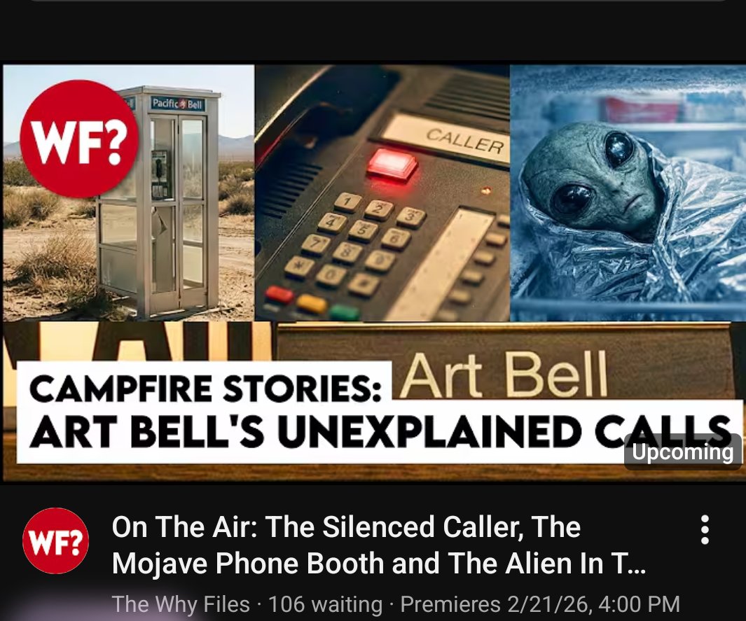 UAPReportingCnt's tweet photo. Gonna be a good episode of The Why Files!! #artbell #whyfiles https://t.co/9sfDhyCs9E