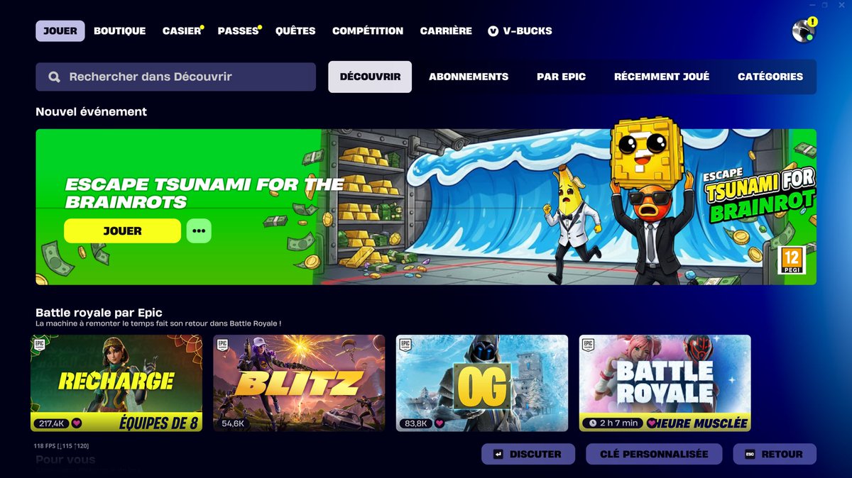 New BANK Event on Escape Tsunami Brainrots on #FORTNITE