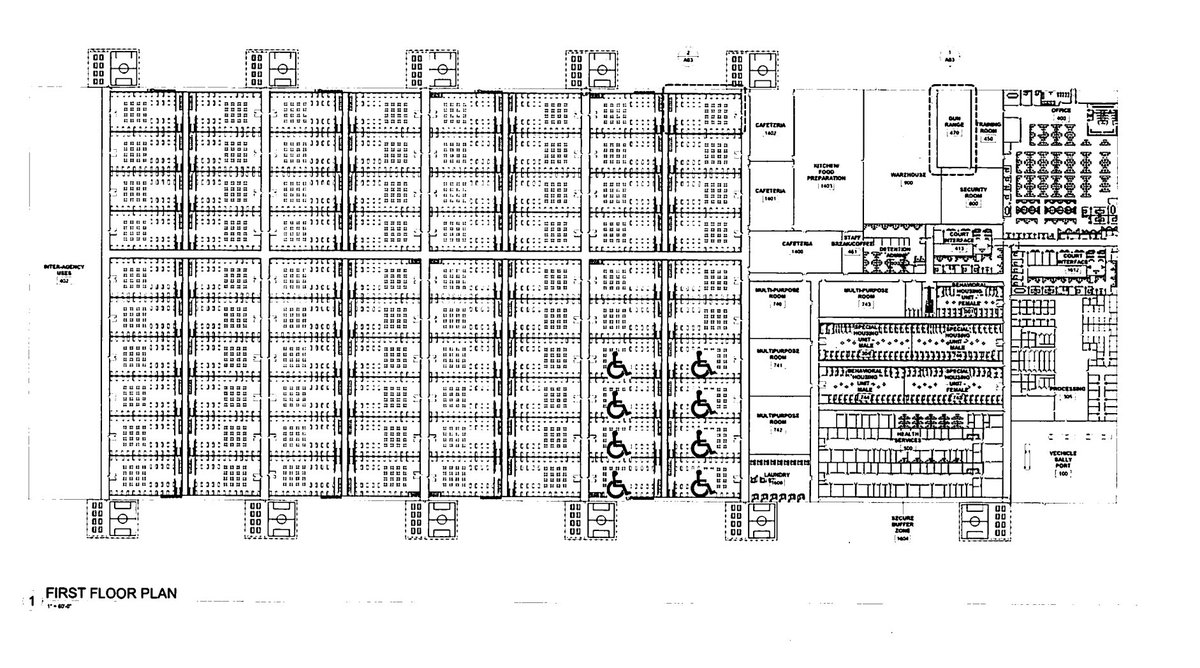 This is the floor plan for the conversion of a warehouse into an ICE detention facility in Social Circle, Georgia.

Disturbing.