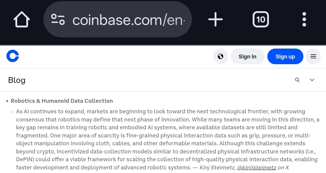 CryptoMobin11's tweet image. @coinbase Blog 2026 Plan To Investment AI and Robotics