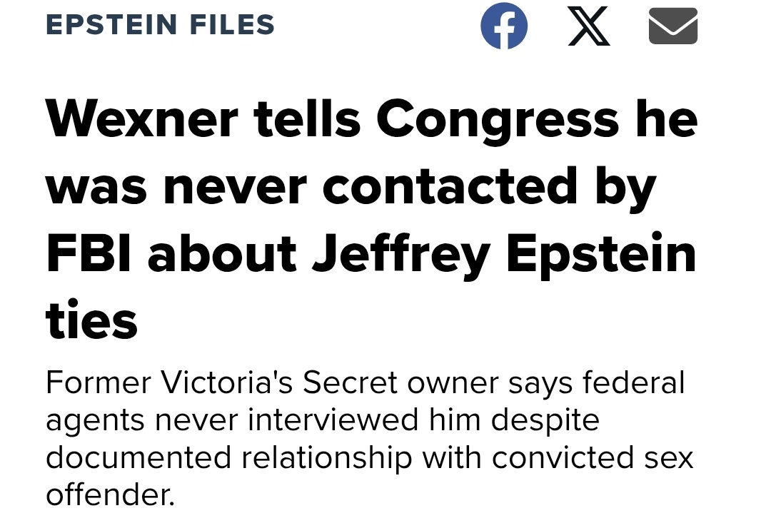 RachelCoyleOhio's tweet photo. Wexner himself says the feds never even contacted him https://t.co/1Kfy2RWeVw
