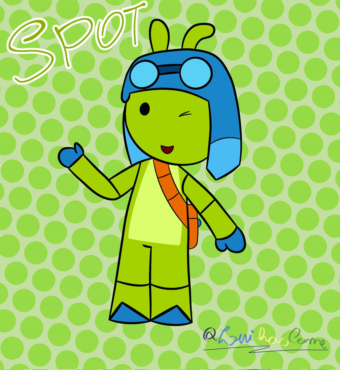 Spot! 💚💙🩵 <a href="/SpotTune2/">Spot2ne</a>
#digitalart #fanart #ibisPaintX #supportrealartists