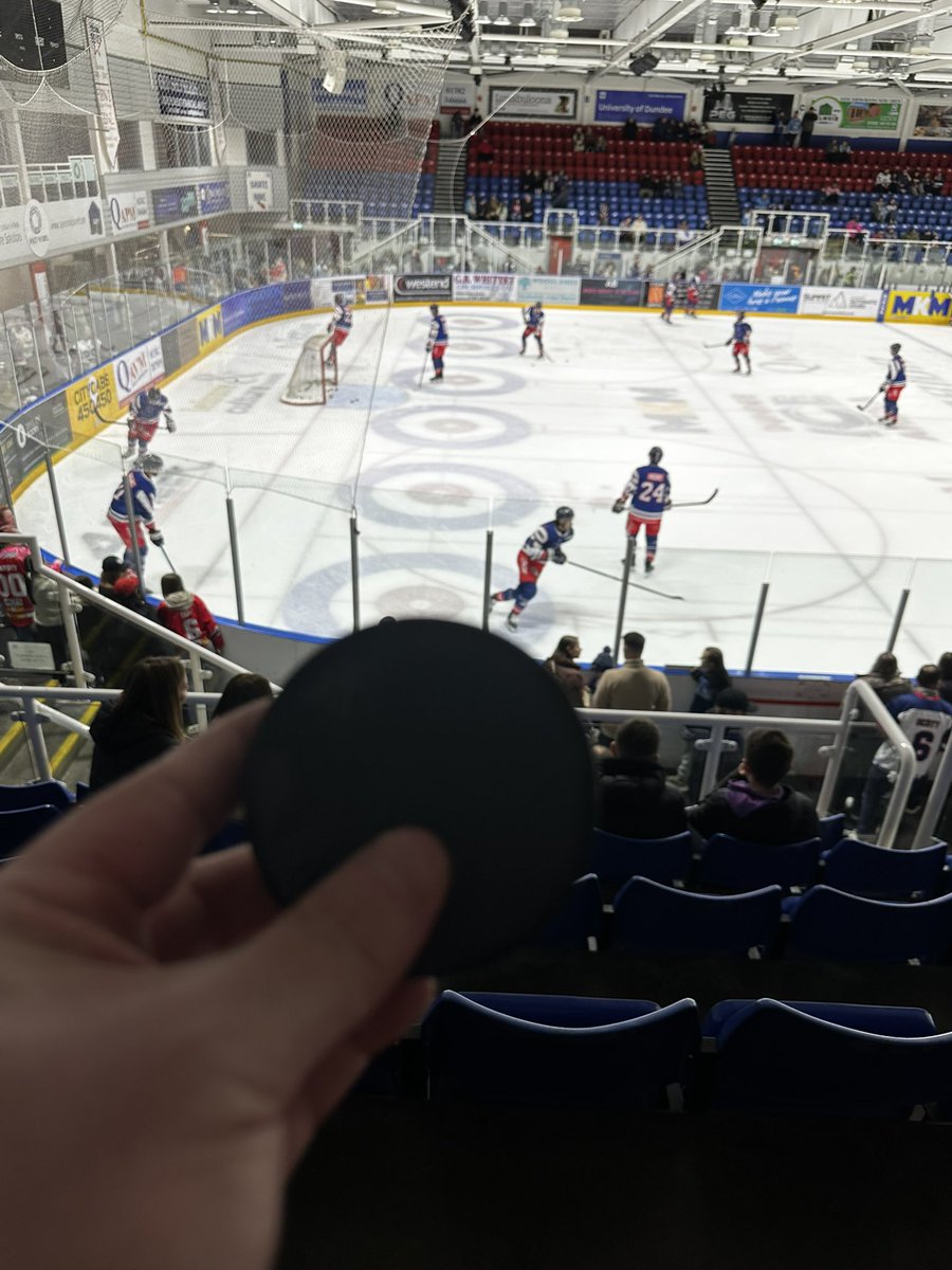 Missed my skull by about a foot. Ergo it is now mine. 

4 MLB balls (Batting Practice)
1 EIHL puck (Warm-Up).