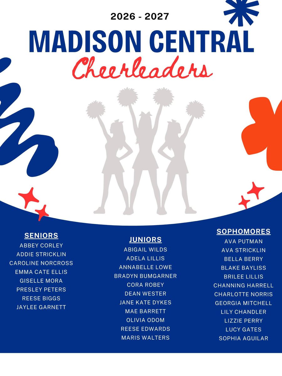 MC_BIGBLUE's tweet image. RT @MCHSjags39110: Congratulations to the cheering heart of the school!