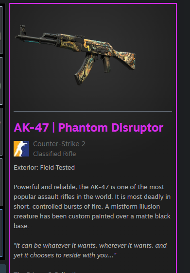 HEXPROcsgo's tweet photo. 🔥 AK-47 | PHANTOM DISRUPTOR GIVEAWAY 🔥
Clean AK. One winner. 👀

How to enter:
✅ Follow
✅ Like ❤️
✅ Repost 🔁
✅ Use REFCODE: HEXPRO on csgocases

⚡ Winner announced soon
⚡ Low entries = BIG chance
#CS2 #CS2Giveaway #CSGO #AK47 #PhantomDisruptor #Skins #CS2Skins #Giveaway https://t.co/FrfA1Uzg8v