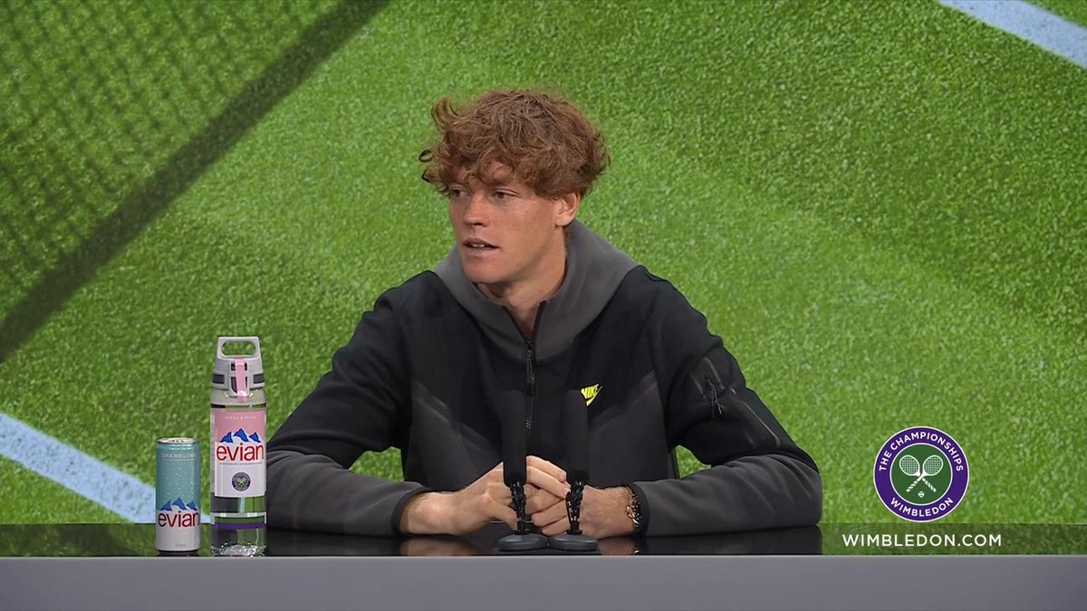 closteball's tweet image. Wimbledon press conferences are kinda like the tennis equivalent of that one french show with good lighting