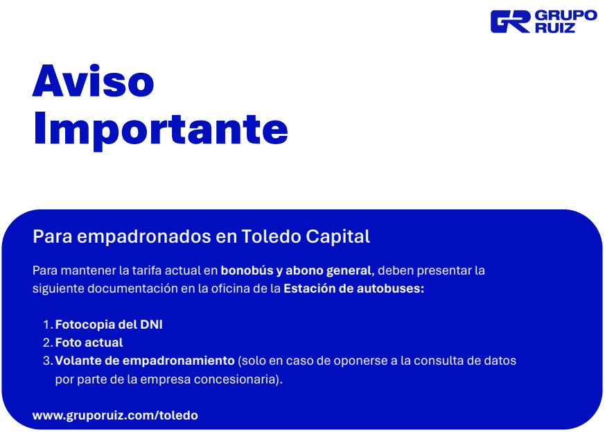 Serr0jas's tweet photo. Hoy con mi tarjeta #BonoBus #BusUrbanoToledo pague 2 viajes.
1 de Marzo 2026
Nuevo bono bus, será unipersonal.
Ya no podrás validar más de un viaje si alguien te acompaña.
#Toledo solo para los toledanos. https://t.co/PrT9GBhalT