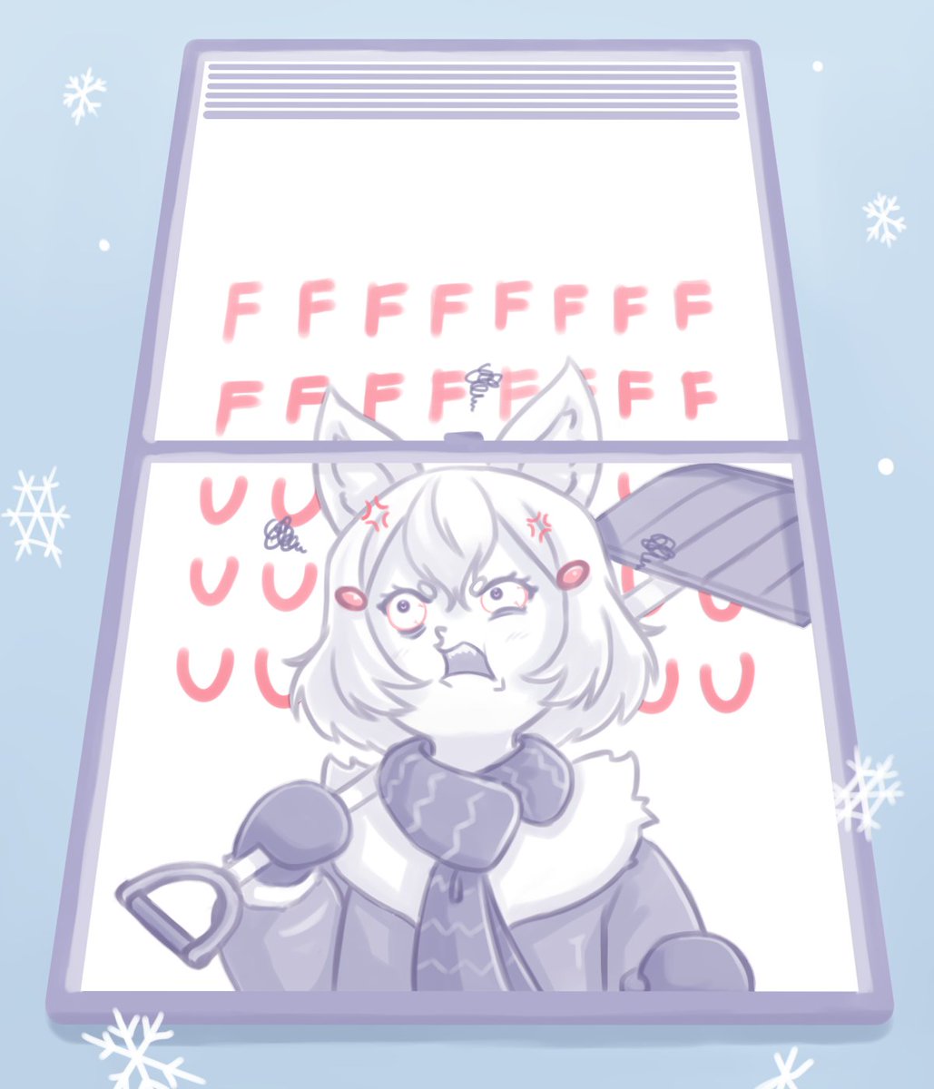 And it snows AGAIN! #お酒絵