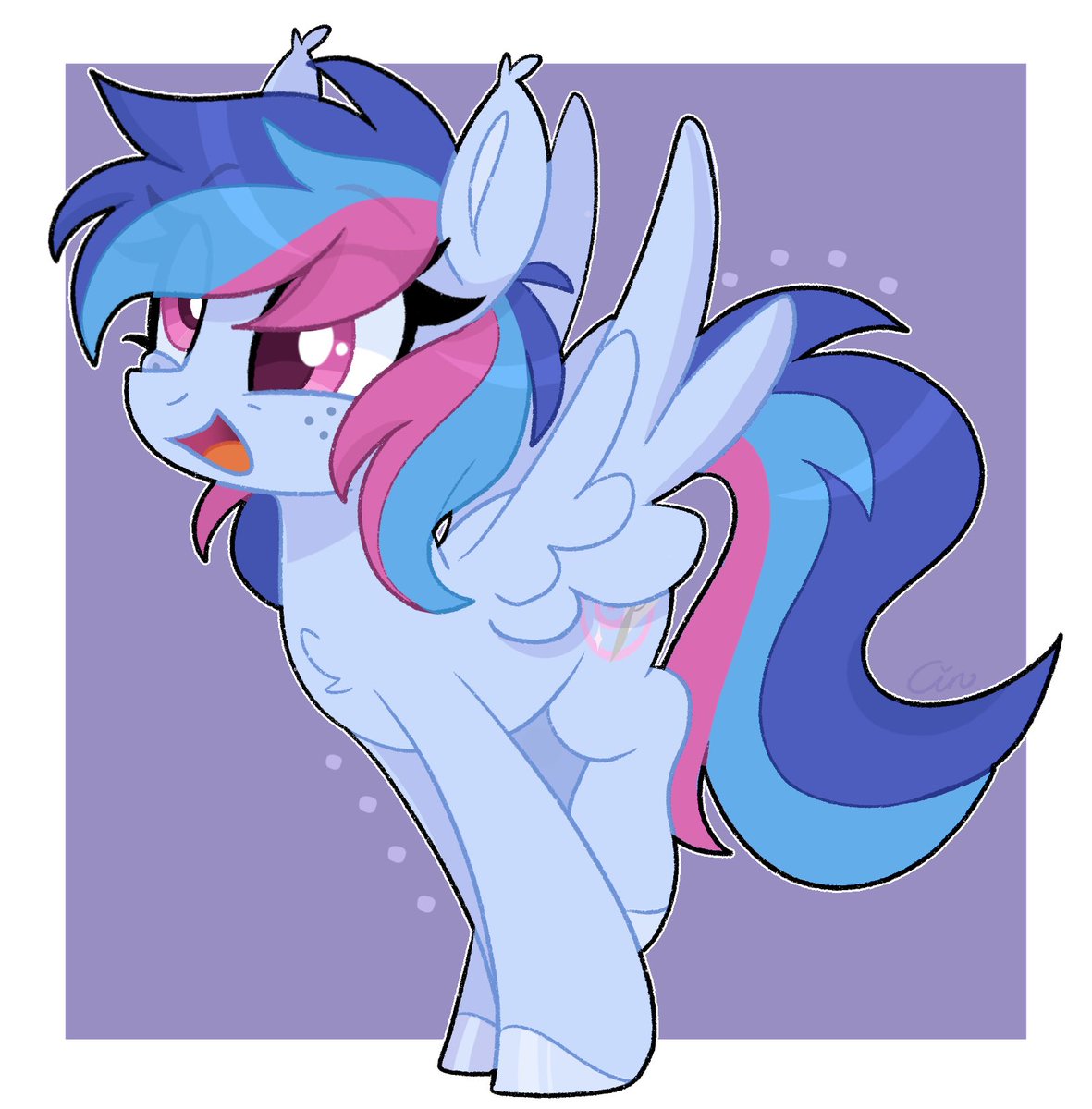 My part of an art trade with <a href="/emeraldthepony/">Starr ✨</a> ✨💙

#mlp #mylittlepony #brony