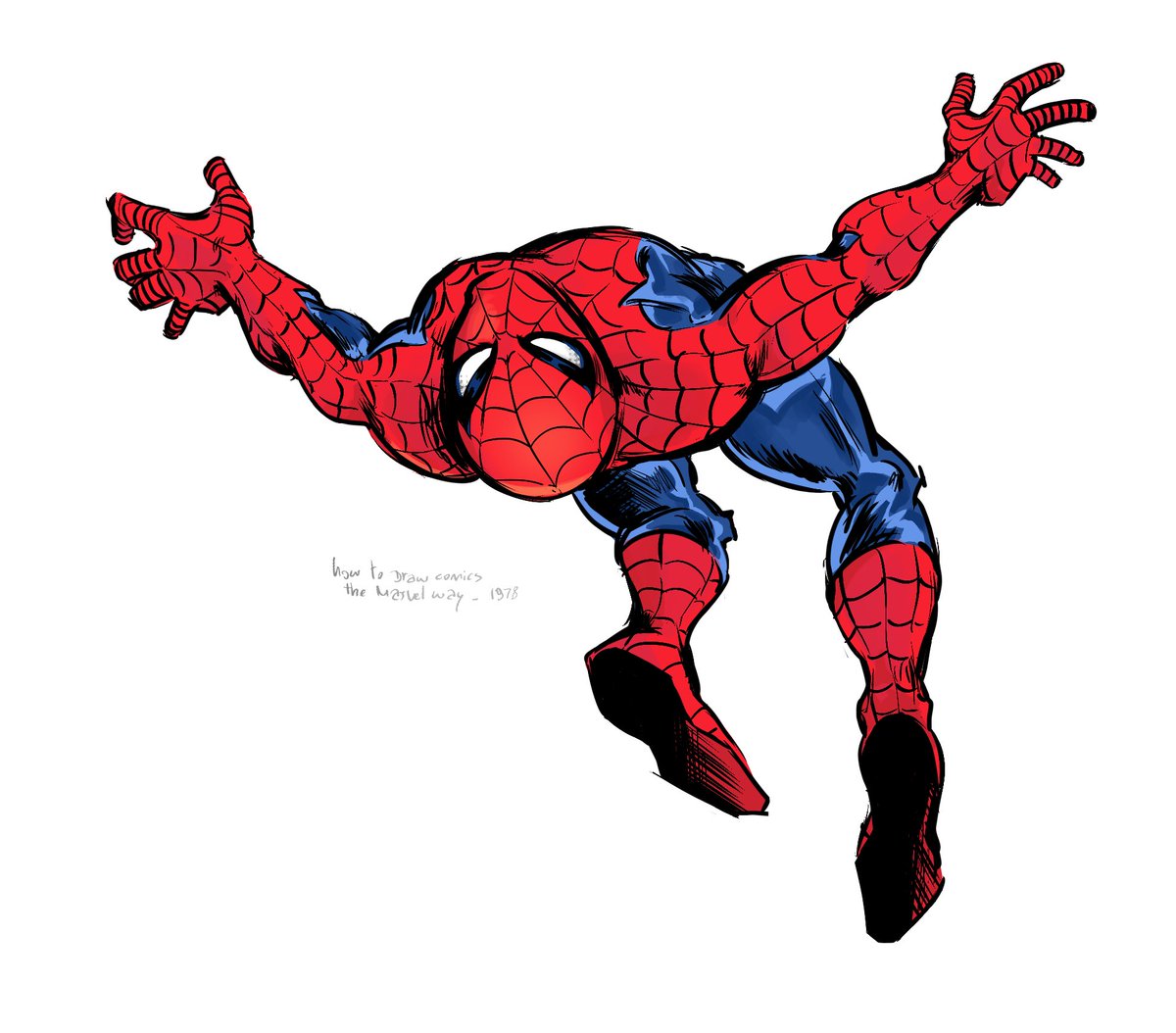 im sick &amp; cant rlly draw anything big but spiderman will get me thru this fr