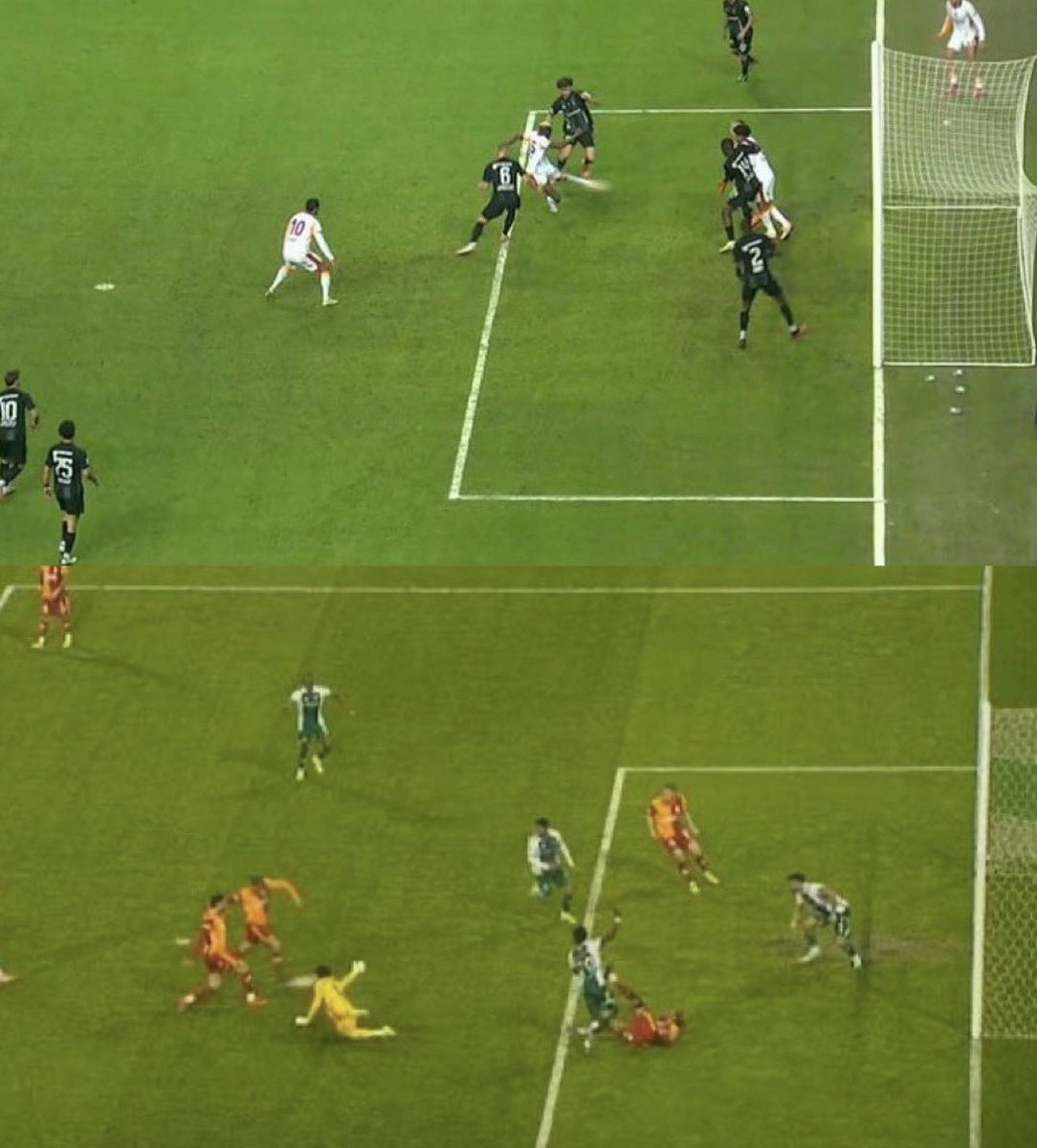 iki avrupa dönüşü iki tane iptal edilen skandal gol. Açık açık operasyon çekiyorlar gsden ses çıkaranda yok