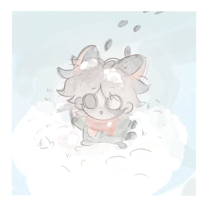 Angel_Rin2023's tweet image. RT @whitedscg: Snow and cat #NortonCampbell