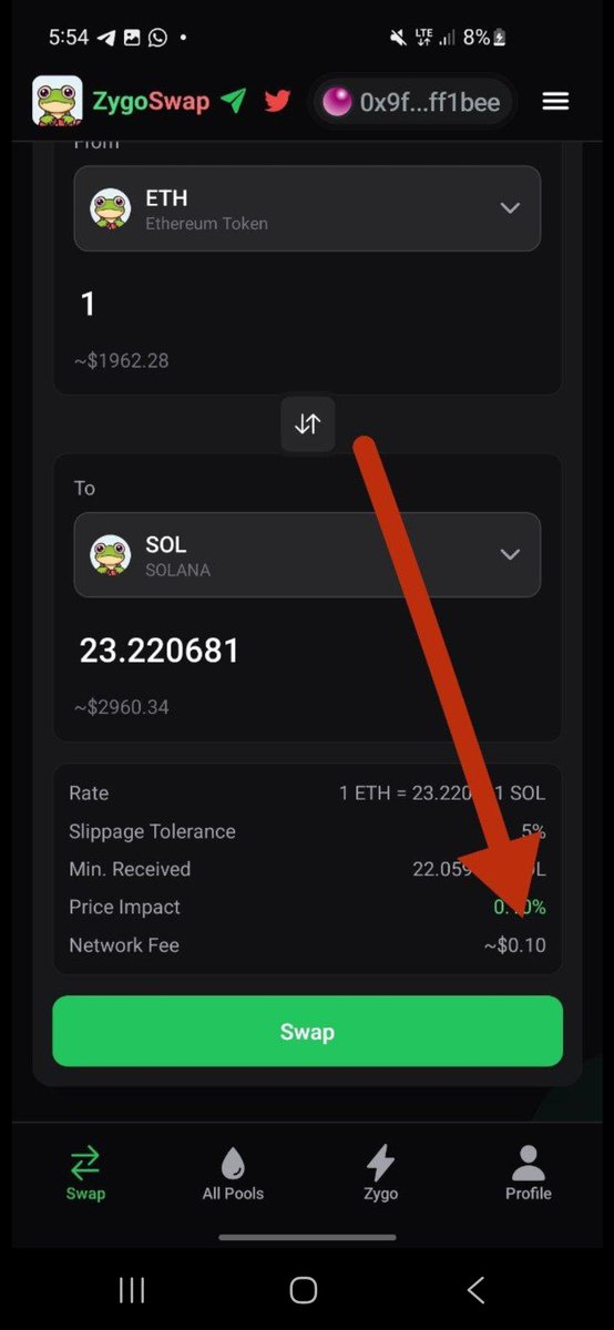 3k swap and fees are .10 cents !
 🐸  Keep more of your money and get more tokens !
 ⬇️ 
zygoswap.io

#crypto $zswap $bnb $sol