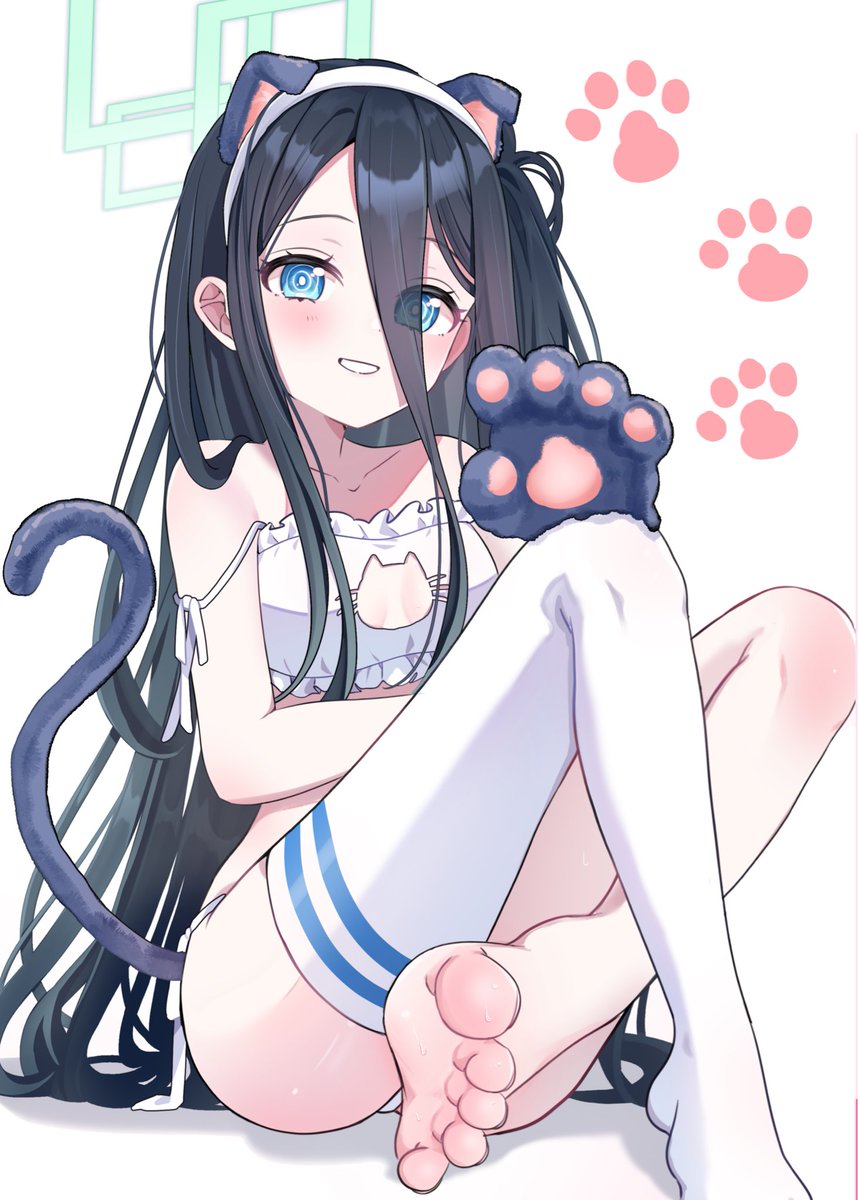 うしろ足の肉球🐈‍⬛
#ブルアカ　#天童アリス