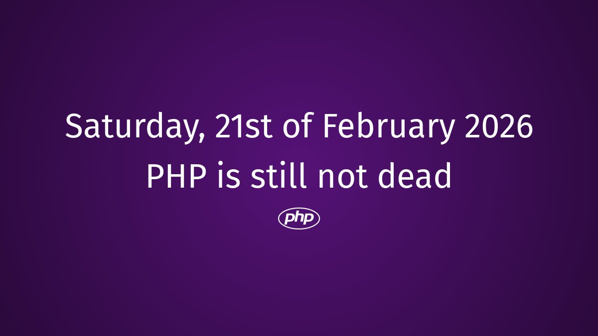 PhpDead's tweet photo. PHP still not dead #php #PHPRevolution #PHPMemories #PHPLovers #LegacyPHP #PHPReplacement #PHPSnippets #PHPFrameworks #PHPTransition #PHPInnovation https://t.co/DHSzSwYErP