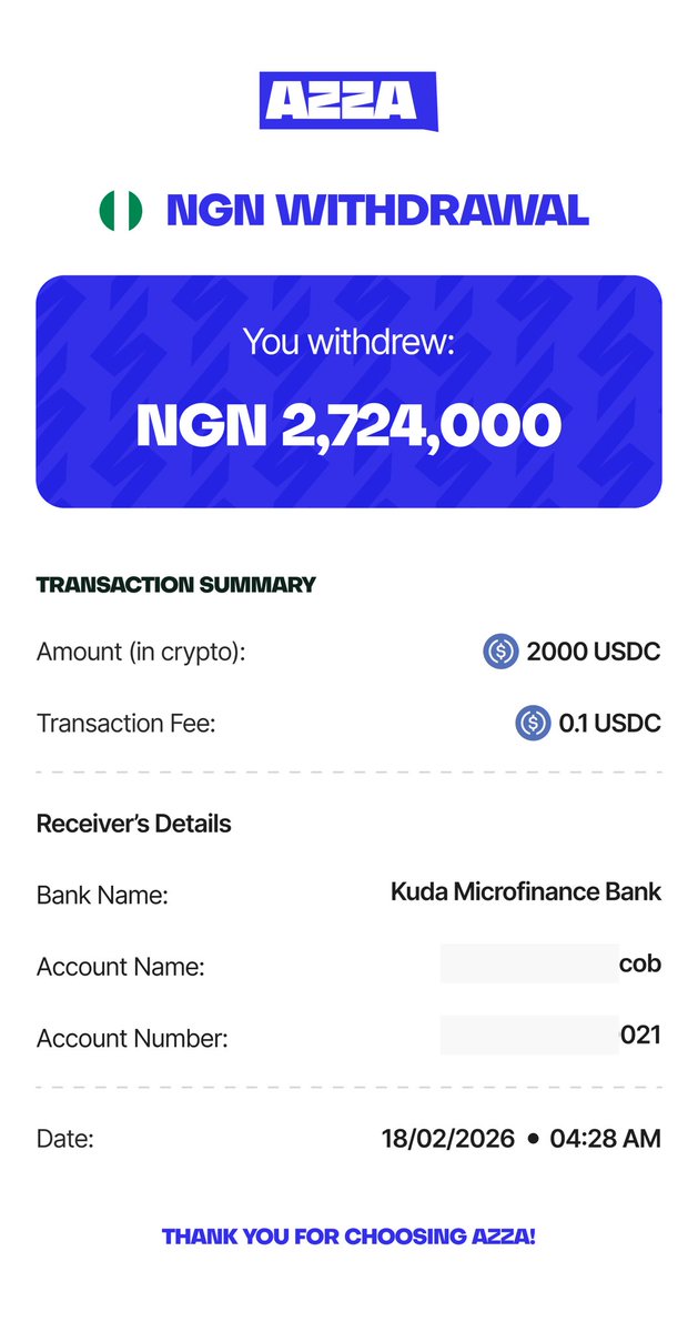 useazza's tweet photo. Big trades shouldn’t come with big fees.

Trade $1,000 and above on Azza for $0.1.
High amounts, tiny fees. https://t.co/dOzbmamC5v