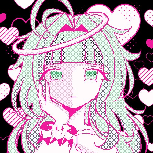 NN0_0v's tweet photo. ステッカー用💟 #Illustration  #イラスト  #オリジナル https://t.co/NhgFWeT7MD