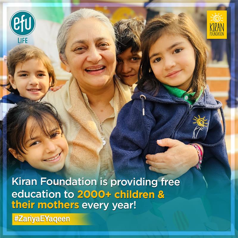 For over 20 years, #KiranFoundation has been running Pakistan’s first Mother Child Trauma Informed #Education Model with one clear belief that true education begins with emotional safety.

Building Safe and Happy Spaces is not just their philosophy. It is their daily commitment.