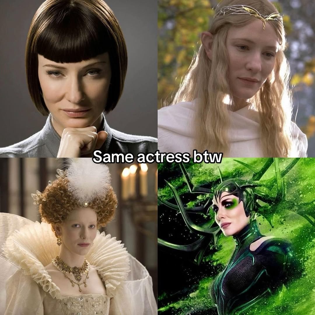 Cate Blanchett disappearing into every role.