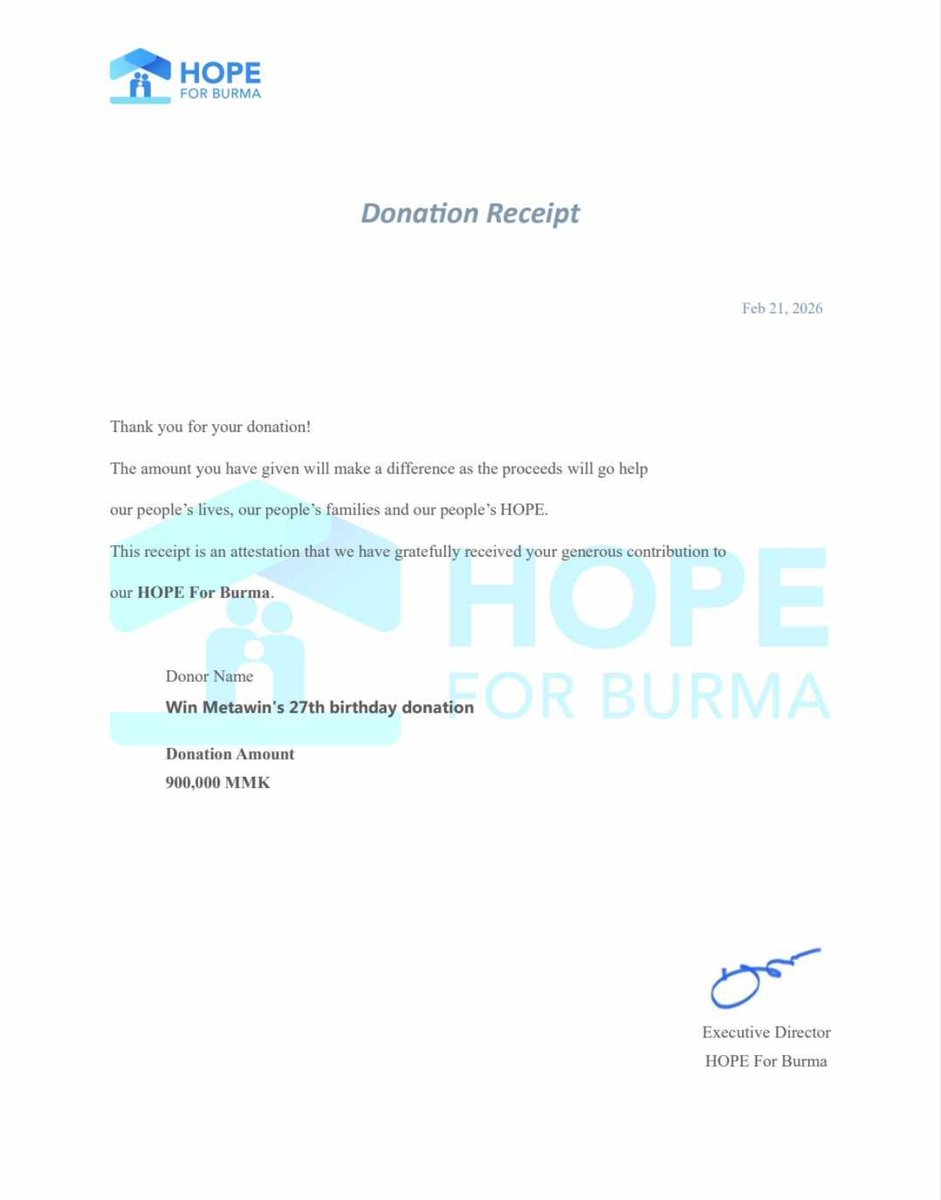 For today,we were able to share Mohinga with 300 children at an IDP camp. After everything that has happened in Myanmar, we'll never be the same.But quietly,we'll give Nong’s love to children everywhere.
Happy Birthday, Nong🐰
#WINfinity2026
#Win27LevelUp
#winmetawin <a href="/winmetawin/">Winmetawin</a>