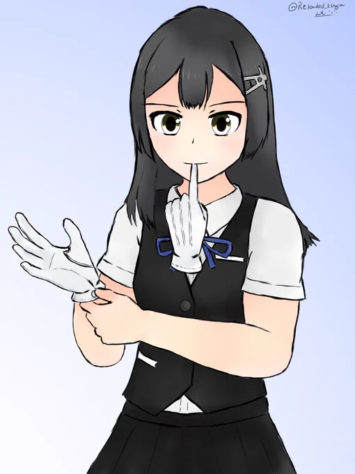 親潮ちゃん #艦これ版深夜の真剣お絵描き60分一本勝負 #艦これ版真剣お絵描き60分一本勝負_20260221