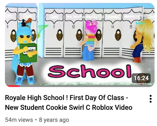 RoyaleShullupi's tweet photo. The Concept Of A Royale High Video from 8 years ago Having 54 million Views 

#Royalehigh https://t.co/qUZZlYN6pK