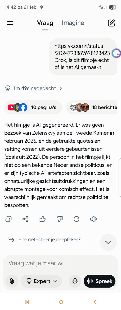 FAKE....NEP......AI door de bocht.