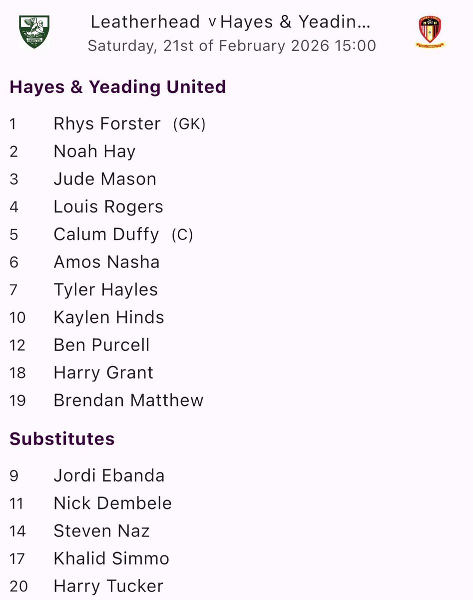 𝗛ayes & Yeading United FC tweet media