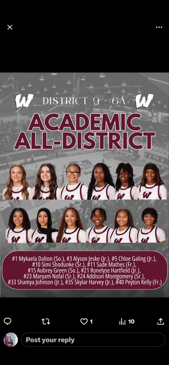 Sade’ Mathes 2029 Guard/Foward tweet media