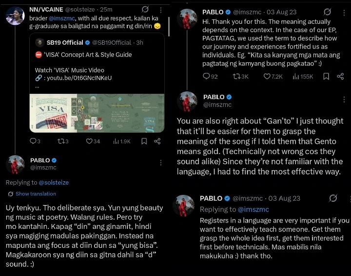 "how much do you love PABLO's mind?" YES.

i just really love how pau is so open to corrections and healthy discussion abt things while at the same time, having conviction on his own standpoint as an artist, giving us clear view on the other side of the arguments. 💜