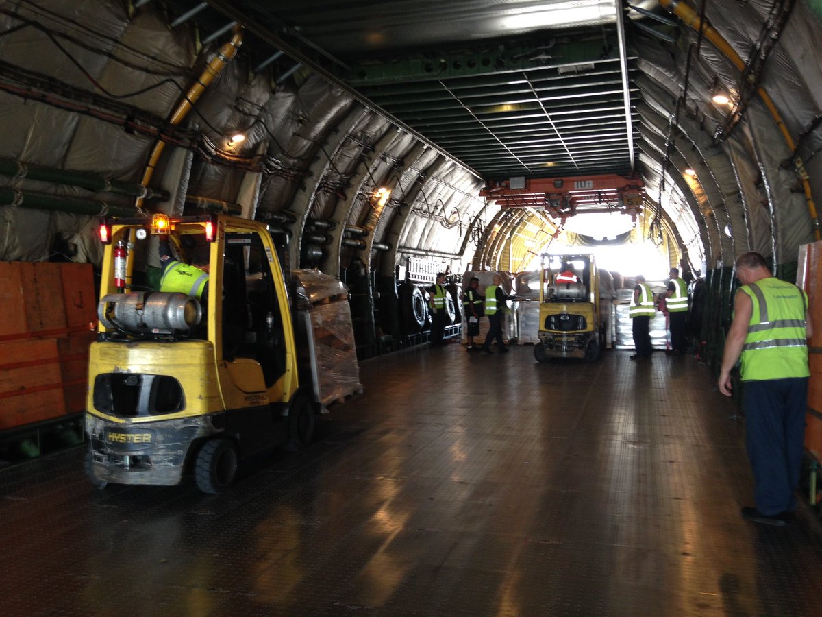 ShoreProcure's tweet photo. This was an interesting project back in my corporate days. My team &amp; I sourced &amp; ship building materials for a disaster recovery project in the USVI.  This was the first batch of 250,000 lbs of materials being loaded on Antonov AN124 plane. My team did a hell of a job! https://t.co/mCQQBCN8j7