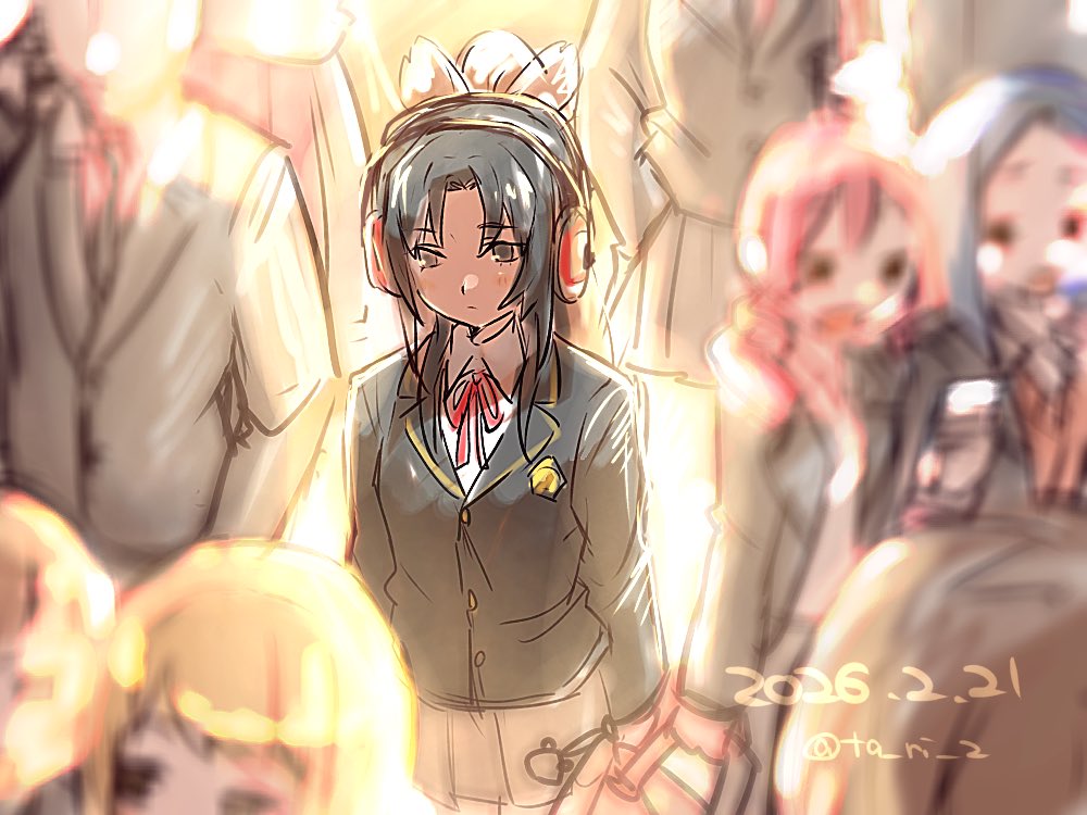 2014.08.08お題『ヘッドフォン』
スクスト版深夜の真剣お絵描き60分一本勝負（+10）