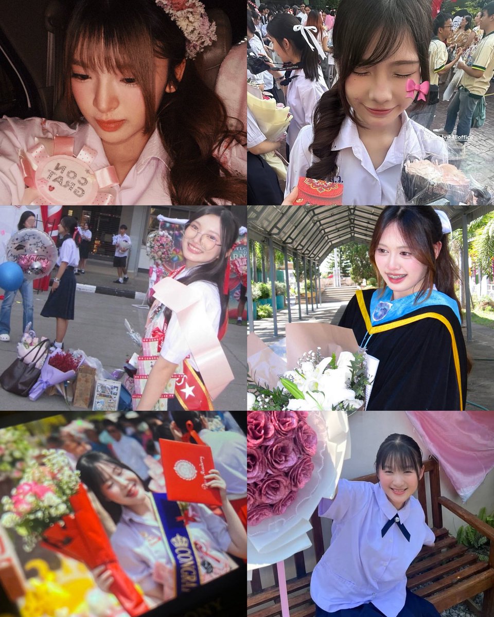 จบการศึกษาชั้นปีที่ 6 เหมือนกัน แต่มีคนนึงไม่ใช่ม.6 แต่เป็นป.6 👶🍼

Praew
Rose
Satangpound 
Namphet
Valentine
Tara