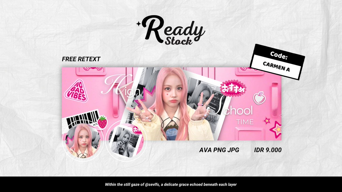 sevlfs's tweet image. malammm! help repost/rt yaa, makasii🤍   

aku membawa layout carmen pink terbaru siap dibawa pulang melalui dm/tele aku sekarangg! price on pict dan payment by QRIS yaaaa~

#zonauang #zonajajan