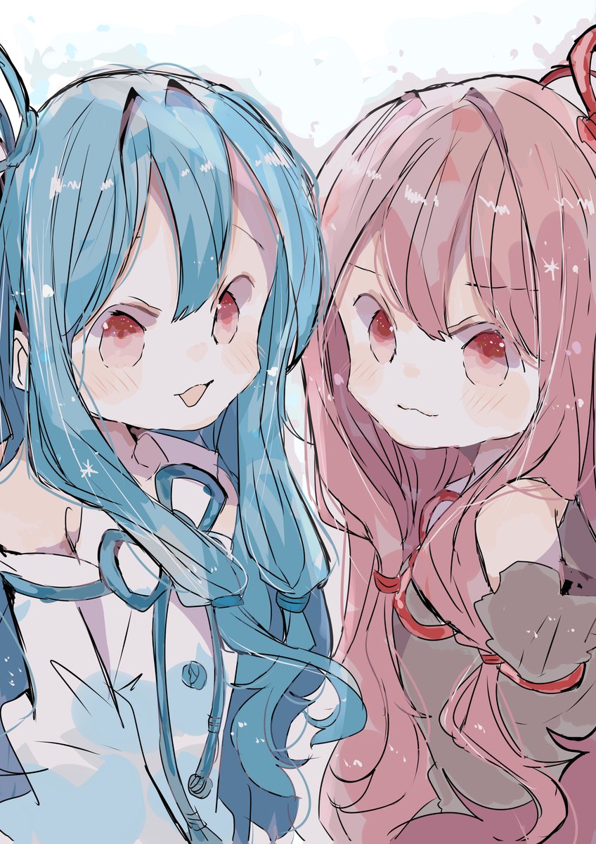 琴葉茜 ,琴葉葵 「琴葉姉妹」|sakiのイラスト