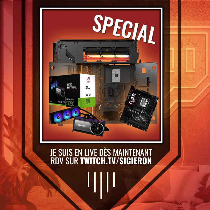 Le stream continue pour le montage pc !