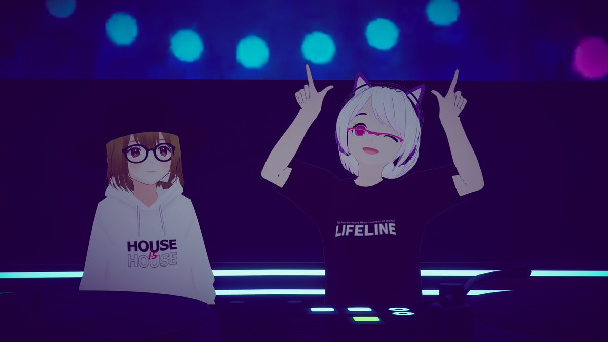 House Music Never Ends」on VRChat 1番手つむぎさん 今日は次のくるさ