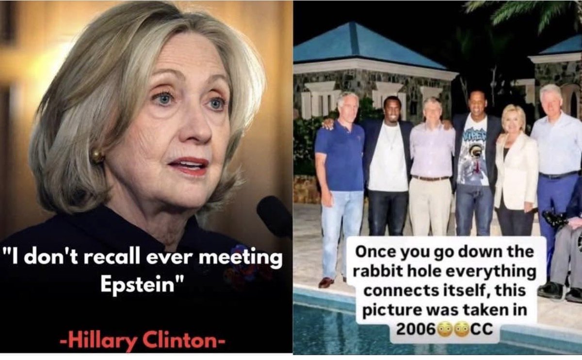 Ooohh, Hillary, do you recall ever meeting Epstein ❓❓❓
